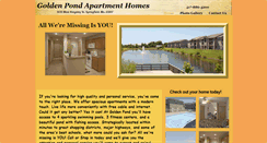 Desktop Screenshot of goldenpondapartments.info